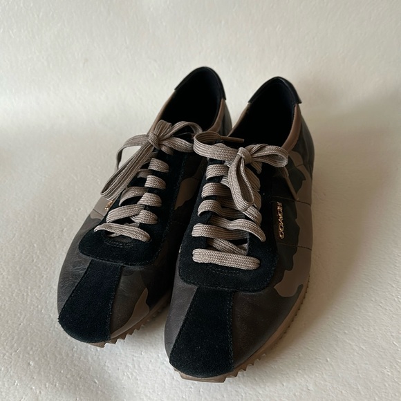 Coach camouflage sneakers size 8 - Picture 1 of 5